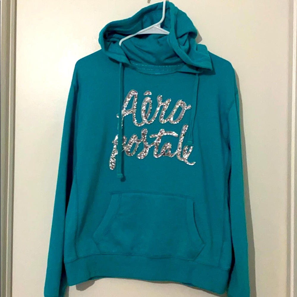 Aeropostale Hoodie w / glitter logo